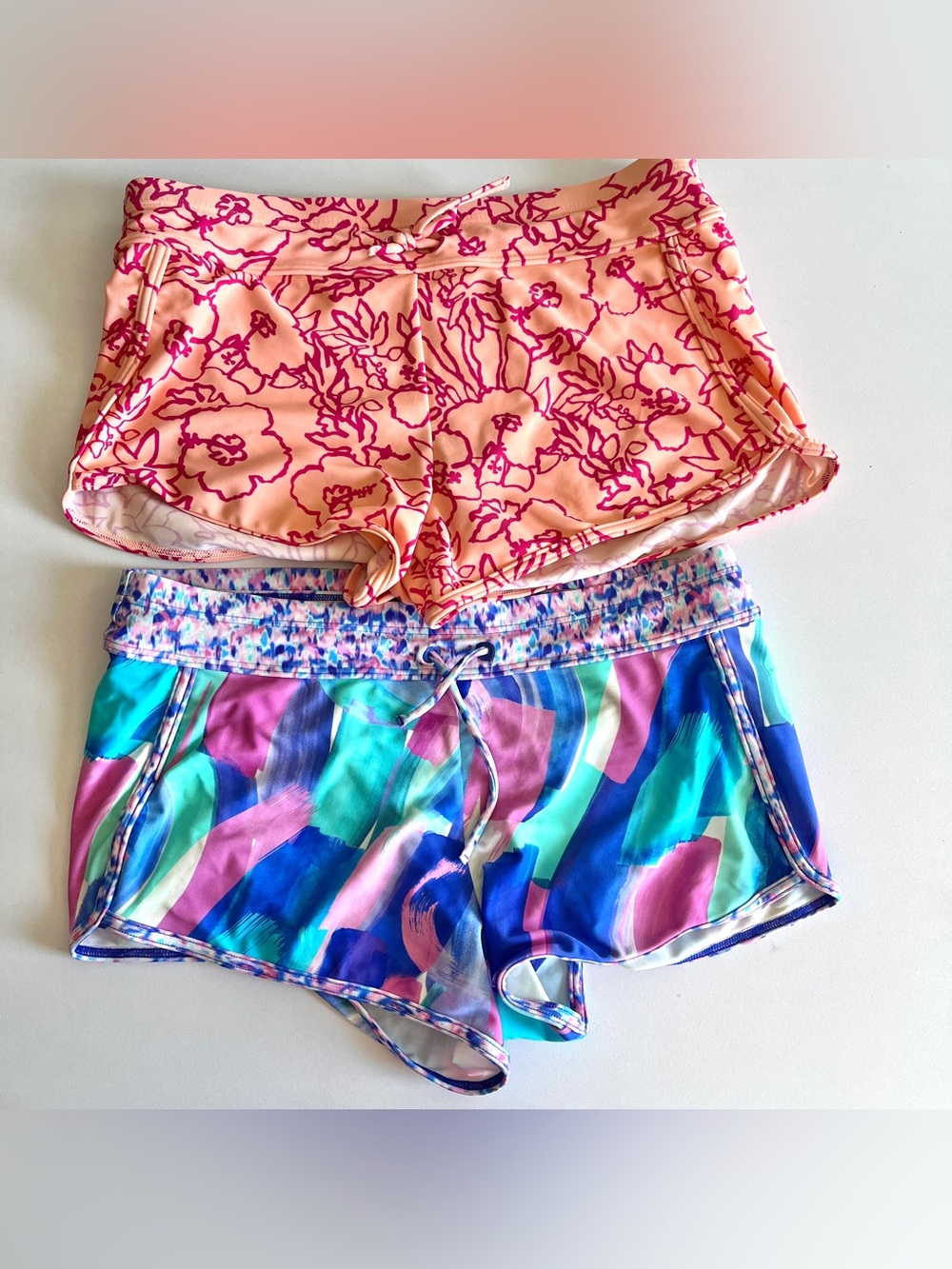 Athleta Girl cannonball swim shorts bundle XL 14 lined paddle board surf bottom